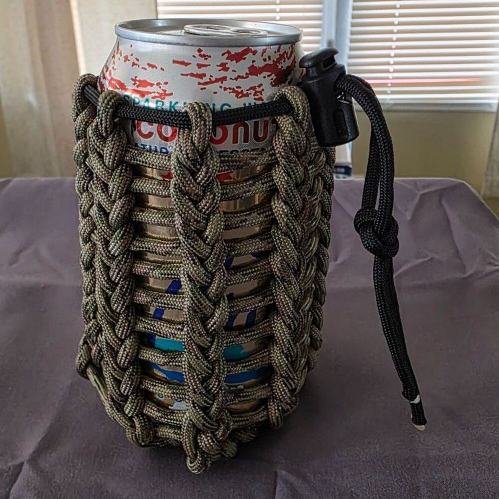Handmade Camo Paracord Can Koozie